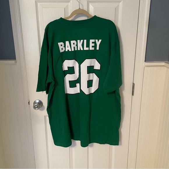 Saquon Barkley 26 Philadelphia Eagles Fanatics T-Shirt Kelly Green 2XLT XXL TALL - Picture 5 of 7